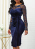 Sexy Pencil Skirt Dress Mid Skirt Back Zipper - ROUTINE FASHION